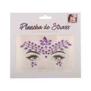 Unique Bargains Eye-catching Rhinestone Stickers 1 Pc - 1 of 4