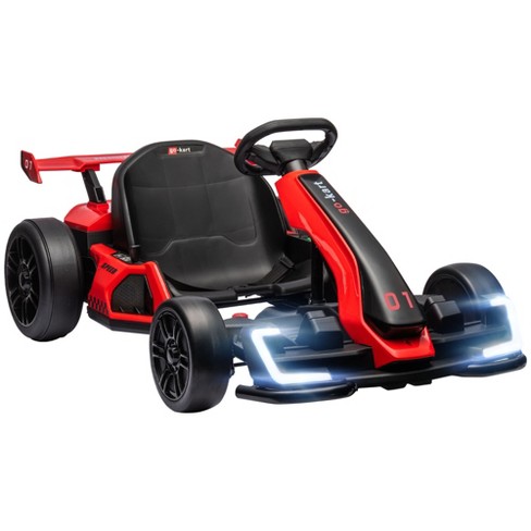 Aosom 24v 7.5 Mph Drifting Electric Go Kart With Adjustable Seat With ...