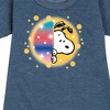 - Peanuts - Snoopy Airbrush Peek Graphic Short Sleeve Fleece Dress - 2 of 4