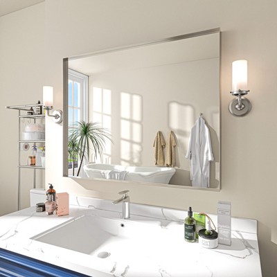 Organnice Aluminum Frame Bathroom Vanity Mirror