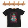 Merry & Bright Bow Tree - Youth Short Sleeve Graphic T-Shirt - 3 of 4