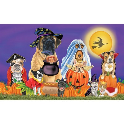 Briarwood Lane Doormat 30x18 Indoor Outdoor Trick Or Treat Dogs Halloween For Halloween Doormat