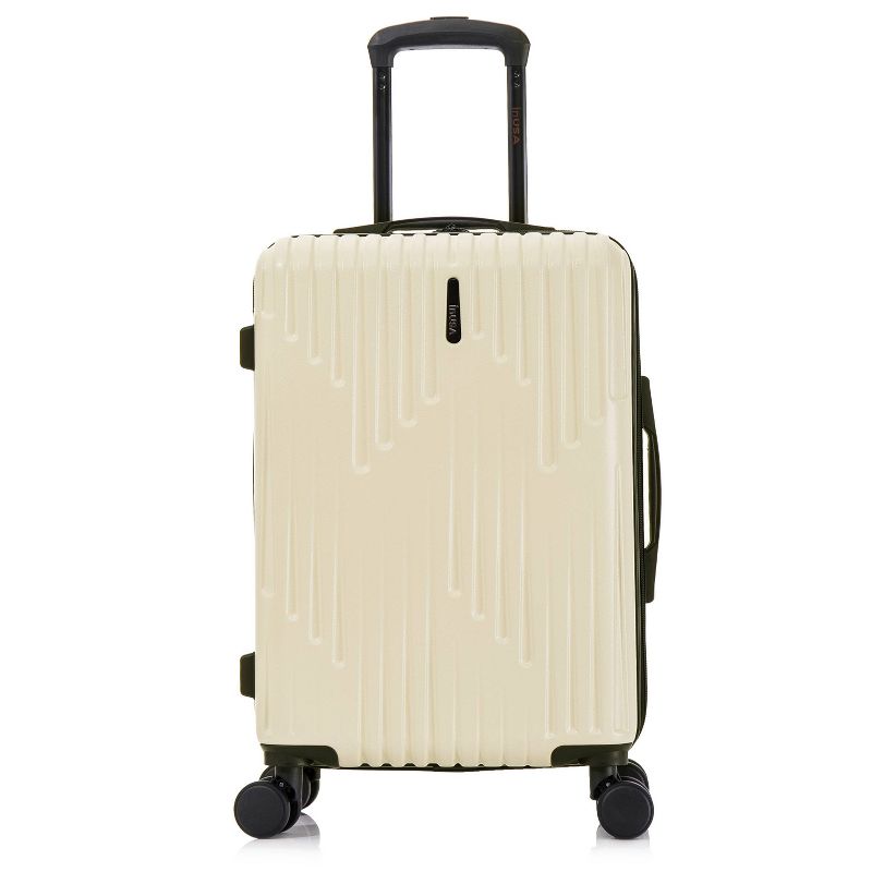 InUSA Drip Lightweight Hardside Carry On Spinner Suitcase - Sand, 1 of 18