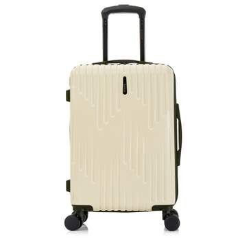 InUSA Drip Lightweight Hardside Carry On Spinner Suitcase - Sand
