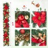 COZONY 6ft Christmas Garland with 20 LED Lights, Battery Operated Pre-Lit Garland with Flowers Berries Balls for Mantle Fireplace Stairs - 4 of 4
