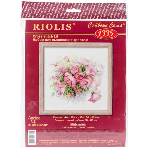 Dimensions Needlepoint Kit 14x14-bouquet On Black Stitched In Thread :  Target