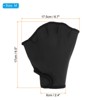 Unique Bargains Swimming Diving Training Resistance Webbed Aquatic Fins 2 Pairs - 2 of 4