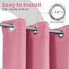 Lux Decor Collection Blackout Curtains Set of 2 Thermal Insulated Room Darkening Window Curtains for Bedroom - 2 of 4