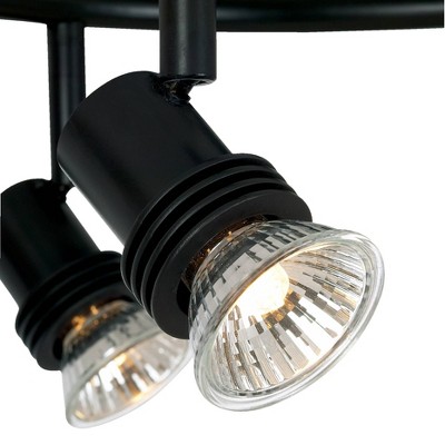 Black Spiral 5-Light LED Ceiling Fixture