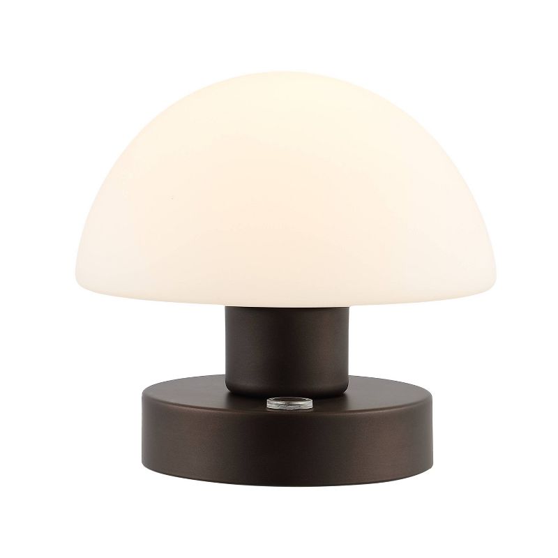 5.75" Zoe Modern Minimalist Iron Rechargeable Integrated LED Table Lamp - JONATHAN Y, 1 of 11