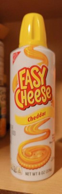 Easy Cheese Cheddar Cheese Snack - 8oz : Target