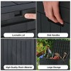 31 Gallon Resin Deck Box, Waterproof UV Resistant Outdoor Storage Box for Garden, Indoor - 3 of 4