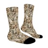 Deer Tree Camo Women Printed Crew Socks Funny Funky Socks Soft Polyester Novelty Gifts for Artists Men - 3 of 4