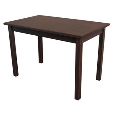 HomeRoots 48" Raw Umber Solid Wood Dining Table