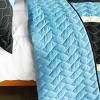 Slickblue Full/Queen, Cozy Handmade Quilt Set with 2 Shams, Peace of Mind Design, TC Fabric, 3 Piece - 4 of 4