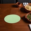 Unique Bargains Trivet Round Rope Woven Mat Cotton Non-woven Fabric 8.66"x8.66"x0.31" - 2 of 3