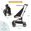 Leichter Baby Reisewagen - Kompaktes Und Flugzeug-Freundliches Design, Einhandklappbar, 8,4 Pfund Kohlefaserrahmen - 4 of 4