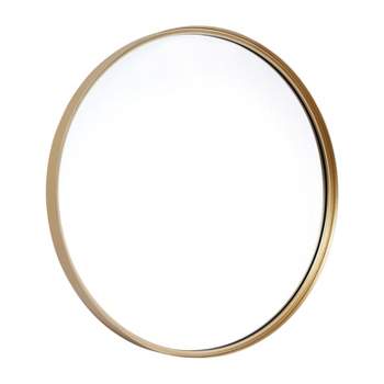 Merrick Lane Monaco Accent Wall Mirror with Metal Frame for Bathroom, Vanity, Entryway, Dining Room, & Living Room