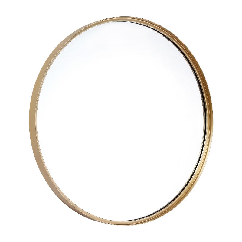 Merrick Lane Monaco Accent Wall Mirror with Metal Frame for Bathroom, Vanity, Entryway, Dining Room, & Living Room, 1 of 14