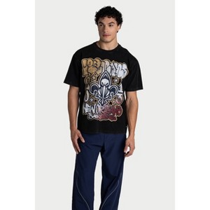 Lサイズ【スタッドマフィン】ジョーカー ハーレイ・クイン スパンコール Tシャツ NBA New Orleans Pelicans Graffiti T-Shirt - XS : Target