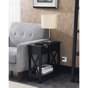 HomeStock Flip Top End Table with Charging Station, USB Ports and Outlets, Storage and Cable Management Accent Table for Any Room - 1 of 4