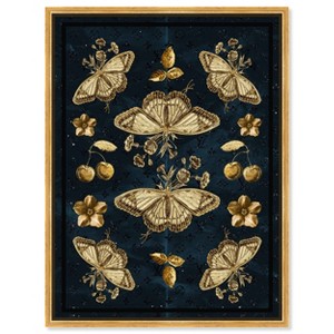 Art Remedy Gold Lux Scarf Elegant Butterfly Wall Art Framed - 1 of 4