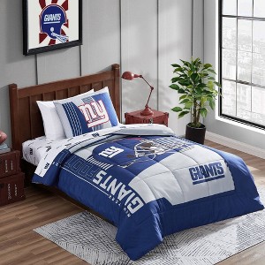 NFL New York Giants Status Bed In A Bag Sheet Set - Twin - 1 of 1