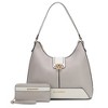 MKF Collection Graciela Women's Vegan Leather Color Block Hobo Shoulder Bag with Wallet by Mia K - 2 of 4