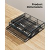 2 Tier Monitor Stand, Metal Monitor Riser with Drawer, Desk Organizer, Monitor Stand with Storage, Desktop Computer Stand for PC, Laptop, Printer - 4 of 4