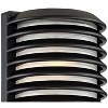 John Timberland Mid Century Modern Wall Light Sconce Black Hardwired 7 1/2" Fixture Frosted Glass for Bedroom Bathroom Living Room - 2 of 4