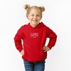 The Juniper Shop Embroidered Varsity Love Vibes Toddler Graphic Hoodie - 2 of 3