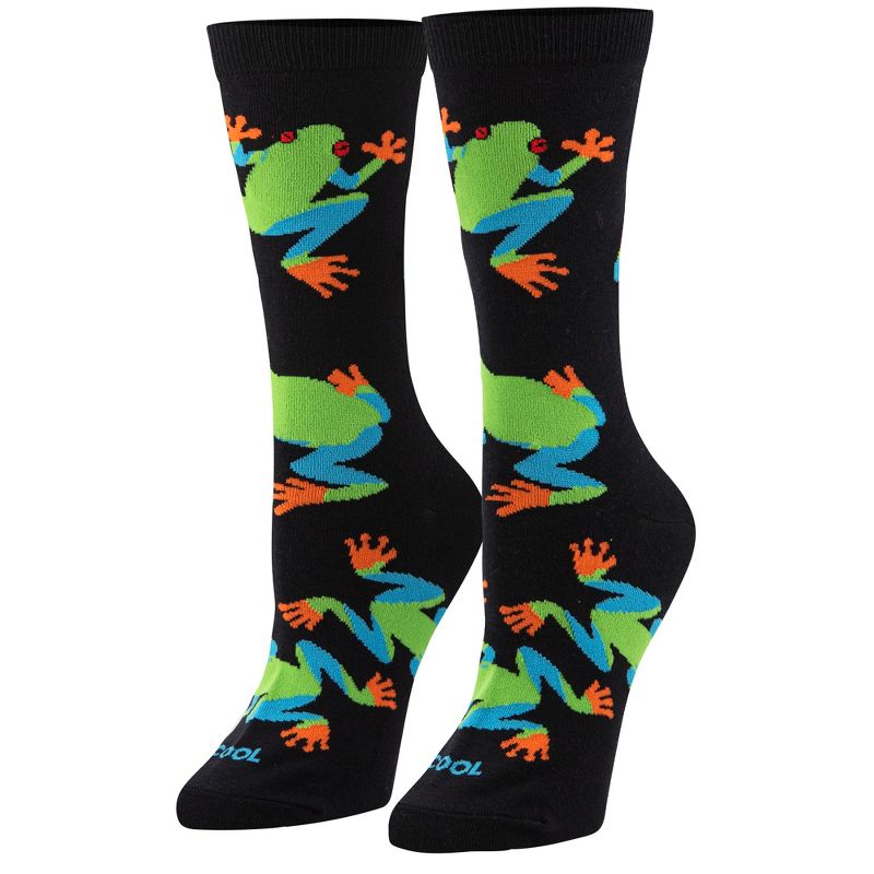 Cool Socks Cute and Fun Animal Print Novelty Crew Socks for Women, Size 5-10, 1 of 6