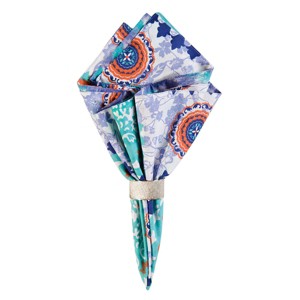 C&F Home Zarina Cotton Reversible Napkin, Set of 6 - 1 of 4