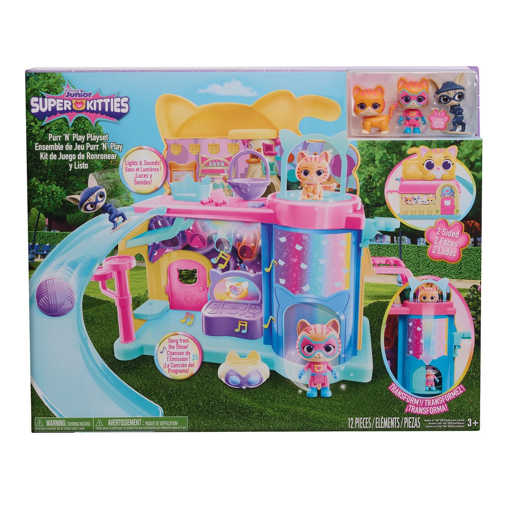 Photos - Doll Disney Junior SuperKitties Purr N Play Playset