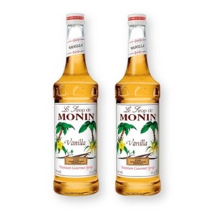 Monin Vanilla Syrup for Cocktails, Coffee, and Beverages 750 Ml. / 25.4 Fl. Oz. (Pack of 2) - 1 of 4