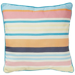 Summer Stripe Accent Pillow - 1 of 3