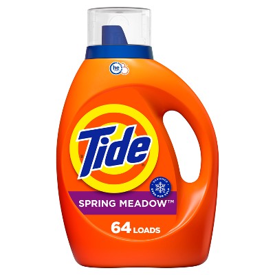 Tide Laundry Detergent Spring Meadow HE Liquid Laundry Soap