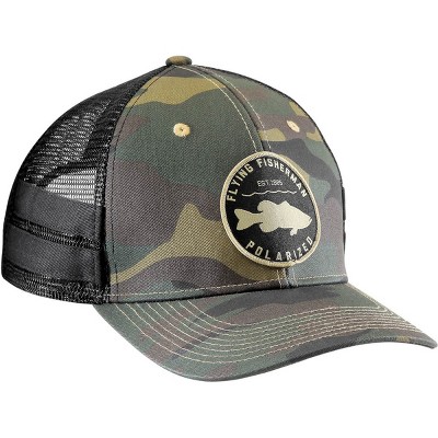 Flying Fisherman Bass Patch Trucker Hat - Camo