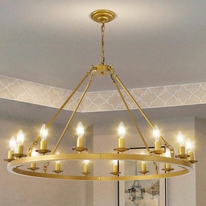 16-36Lights 39”-59“Luxury Wheel Chandelier - 1 of 4
