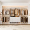 Aheaplus Set of 2 Closet System with 6 Drawers and 6 Hanging Rods, Adjustable Clothes Organizer - 3 of 4
