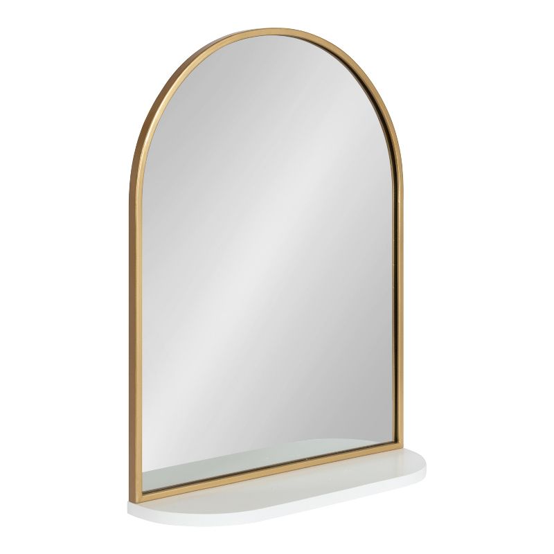 Kate and Laurel Schuyler Arch Wall Mirror with Shelf, 1 of 9
