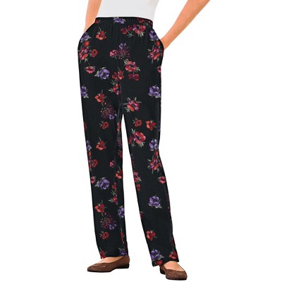 Woman Within Plus Size 7-Day Knit Straight Leg Pant