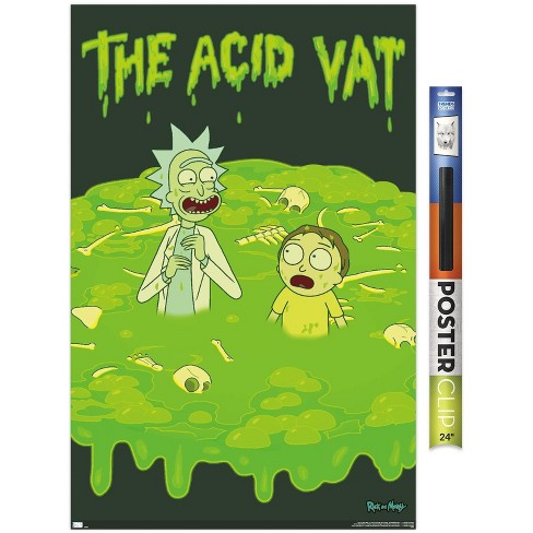 Trends International Rick And Morty - Acid Vat Unframed Wall Poster Prints  : Target