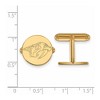 Black Bow Jewelry 14k Yellow Gold Plated Sterling Silver Nashville Predators NHL Cuff Links - 2 of 3