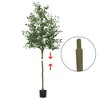 Artificial Olive Tree, Faux Potted Olive Tree With Realistic Leaves and Fruits, Fake Olive Tree for Home Office Living Room Bedroom Foyer Decor - 3 of 4