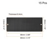 Unique Bargains Stainless Steel DIY Laser Printing Office Engraving Blank Cards 15 Pcs - 2 of 4