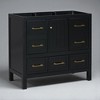 36" Freestanding Bathroom Vanity Cabinet Without Sink, Solid Wood Frame Storage Cabinet , Bathroom Cabinet - 2 of 4