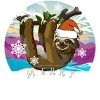 Boy's Design By Humans Merry Slothmas - Funny Christmas Pajama for Sloth LoversÂ By TELO213 T-Shirt - 2 of 3