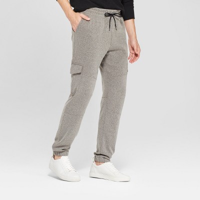 mens grey cargo joggers