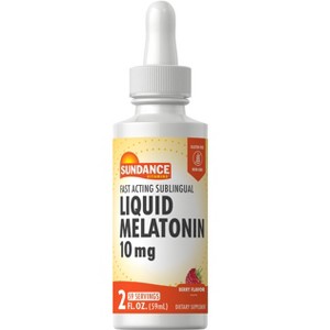 Sundance Melatonin 10mg Liquid | 2 Fluid Ounces | Berry Flavor - 1 of 4